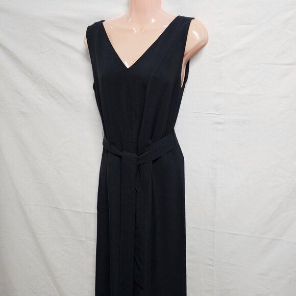 Everlane The Ultimate Crop Jumpsuit Women's Size 4 Black Wide Leg - Picture 10 of 14